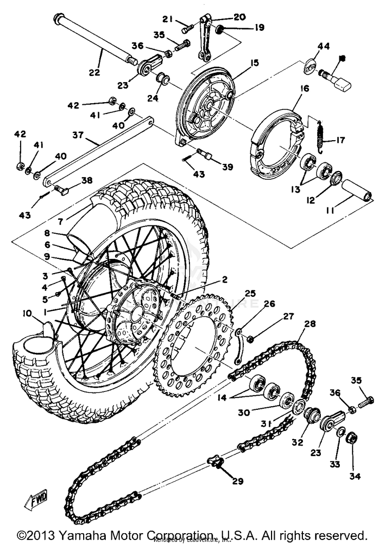 Rear Wheel Schematic