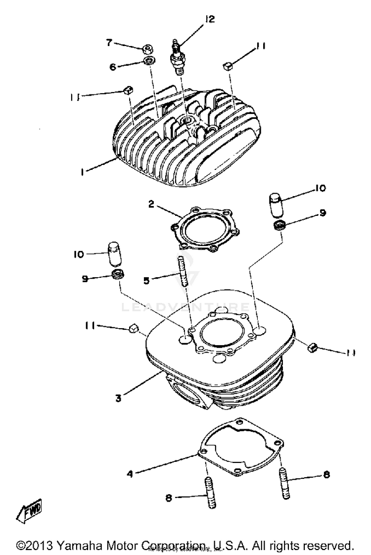 Cylinder Head-Cylinder Schematic