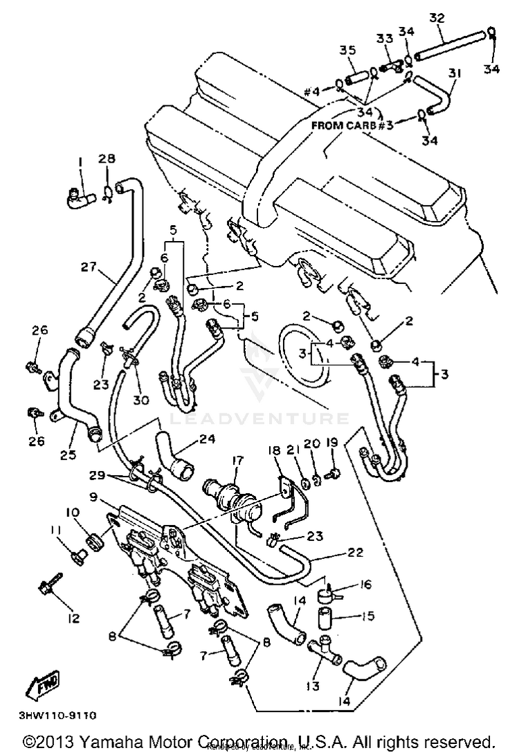 Air Cooler FZR600AC - 1990 Schematic