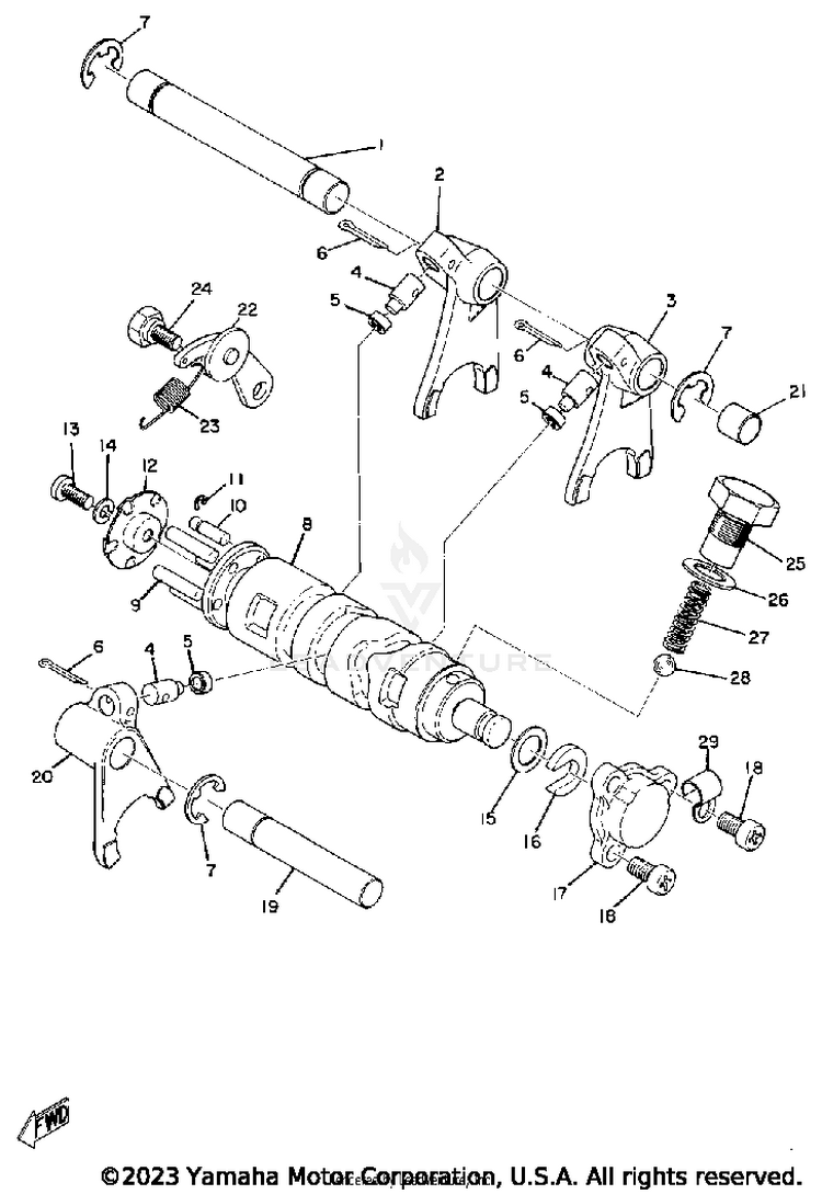 Shifter 1 AT2M - 1972 Schematic