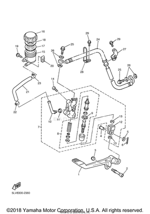 Rear Master Cylinder Schematic