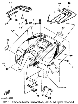 Rear Fender Schematic
