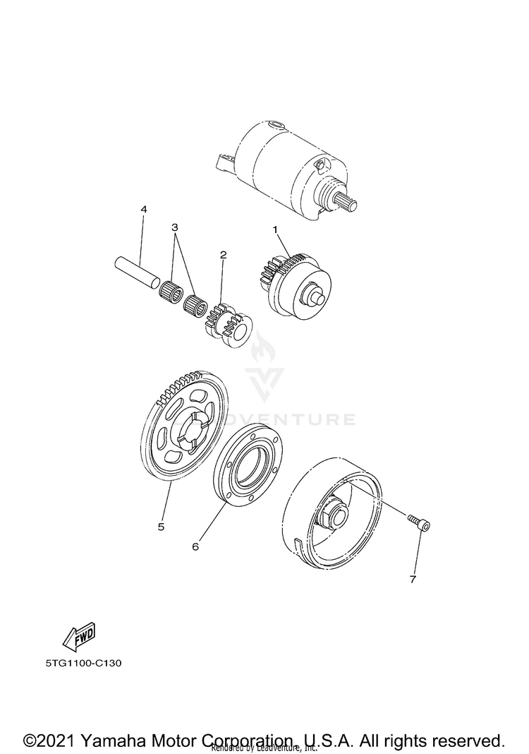 Starter YFZ450 SPECIAL EDITI - YFZ450SPX - 2008 Schematic