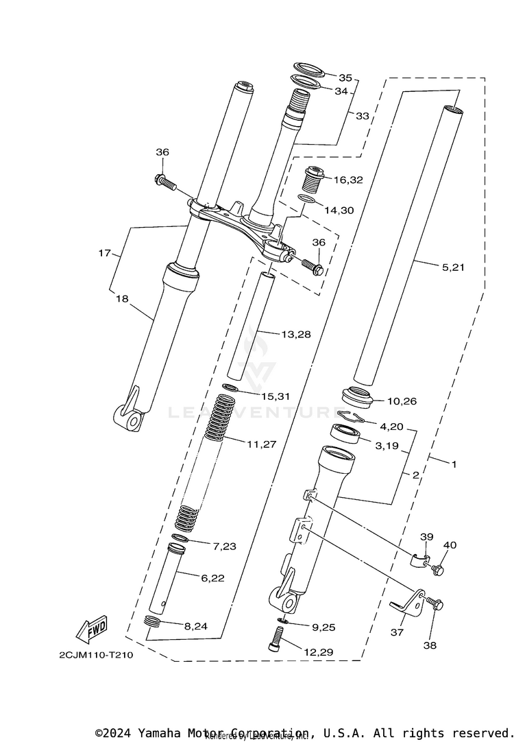 Front Fork Schematic