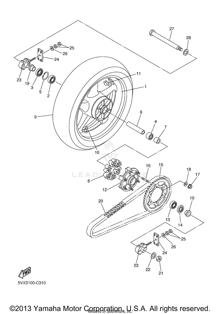 Rear Wheel Schematic
