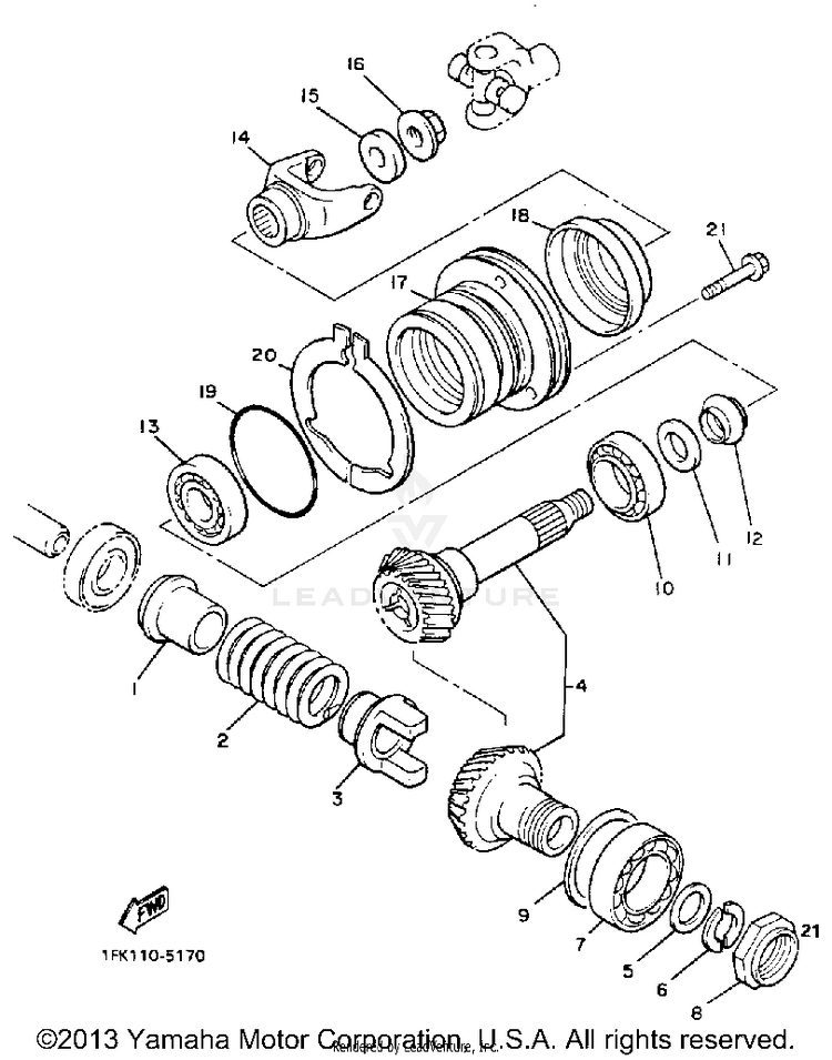 Middle Drive Gear Schematic