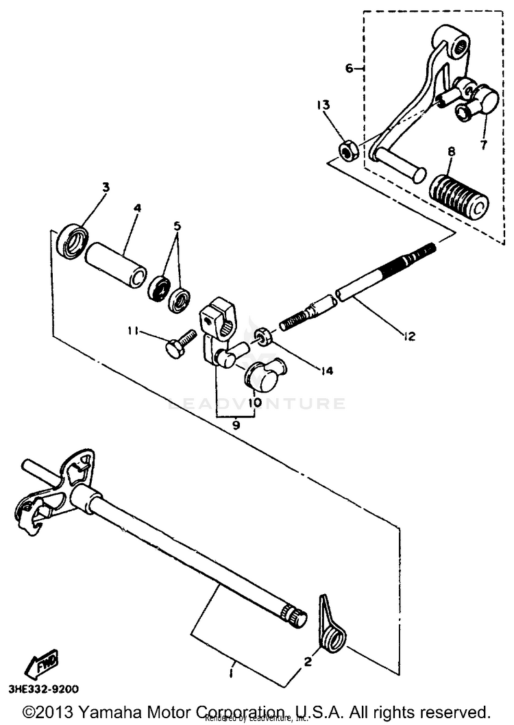 Shift Shaft Schematic