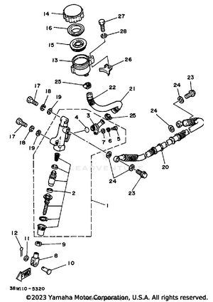 Rear Master Cylinder Schematic