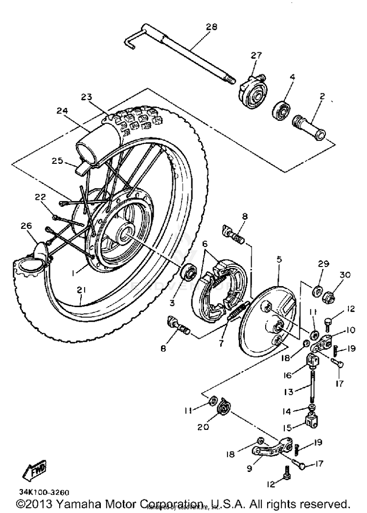 Front Wheel Schematic