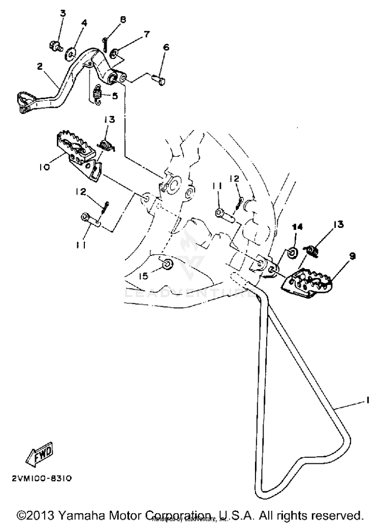 Stand-Footrest Schematic