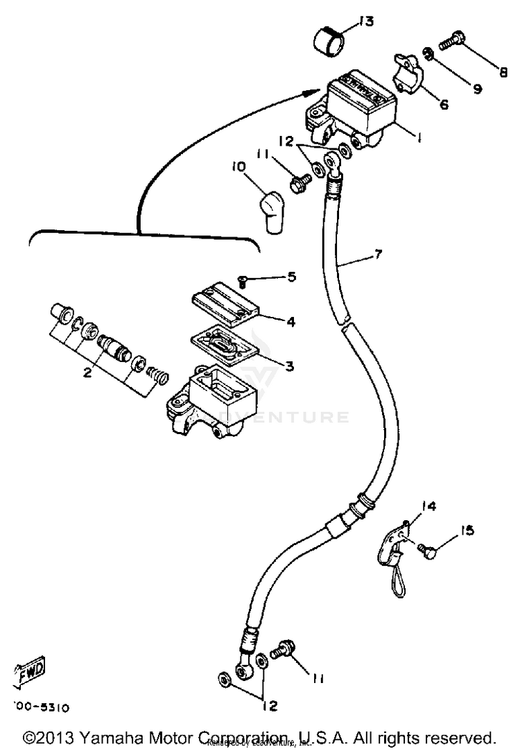 Front Master Cylinder Schematic