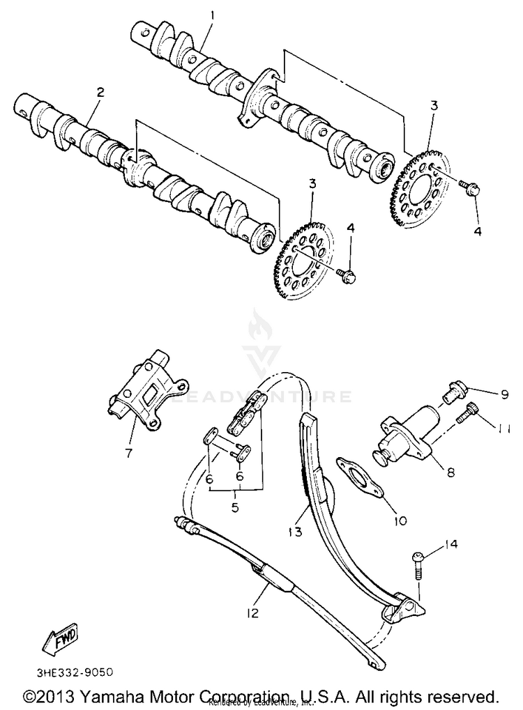 Camshaft Chain Schematic