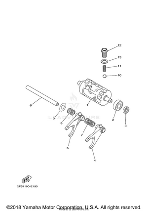 Shift Cam Fork Schematic