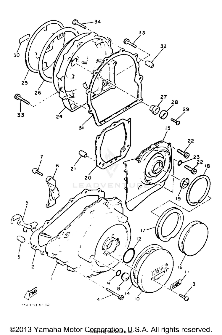 Crankcase Cover 1 Schematic