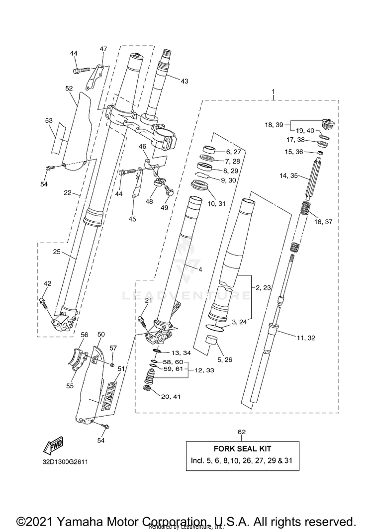 Front Fork Schematic