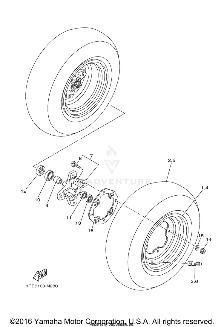 Front Wheel Schematic