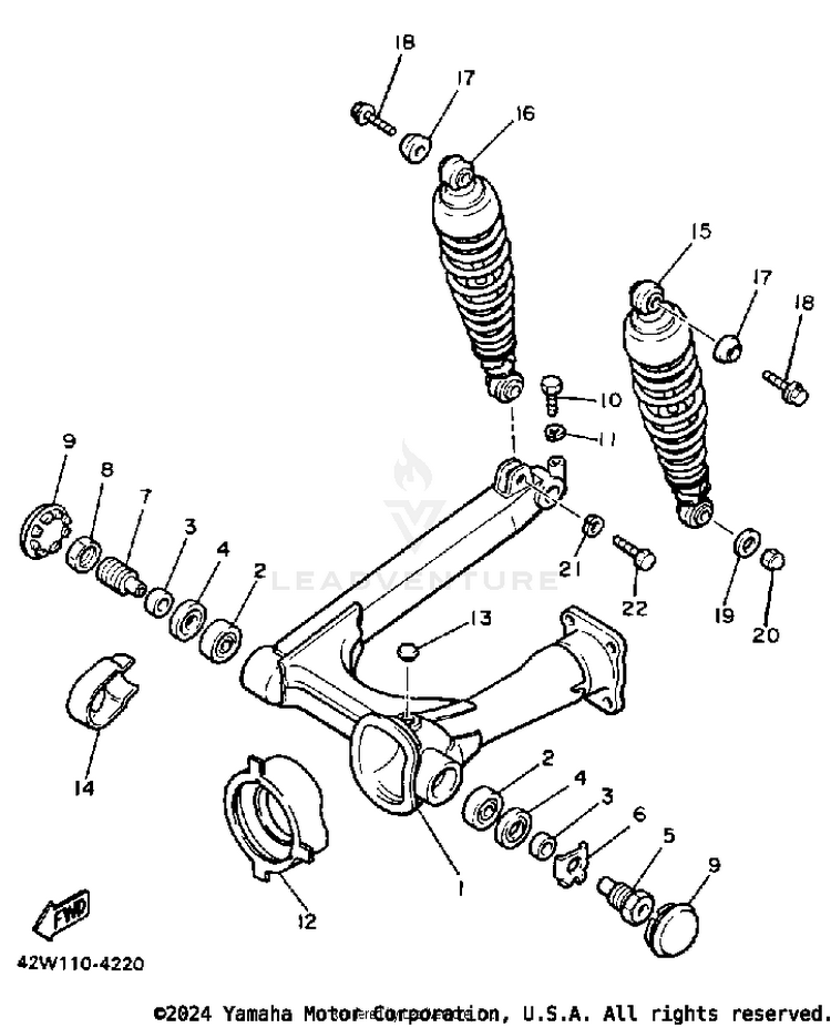 Swing Arm Rear Shocks Schematic