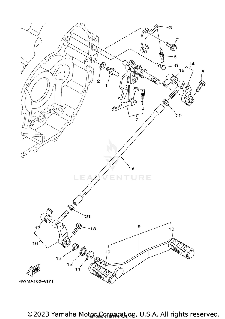 Shift Shaft Schematic