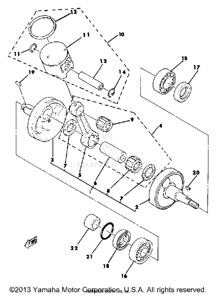 Crankshaft-Piston Schematic
