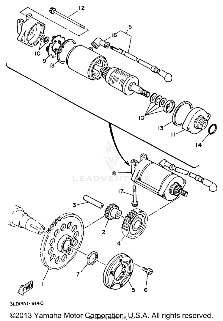 Starter Clutch Schematic