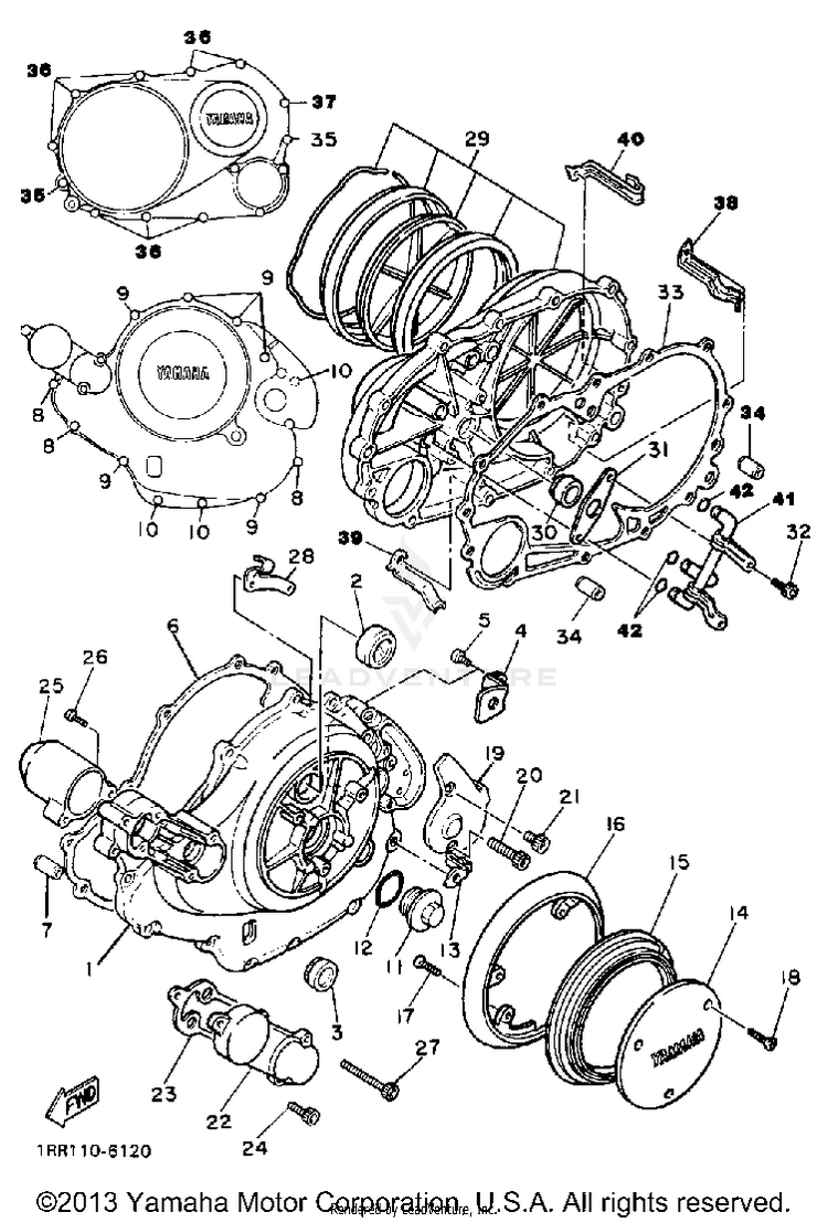 Crankcase Cover 1 Schematic