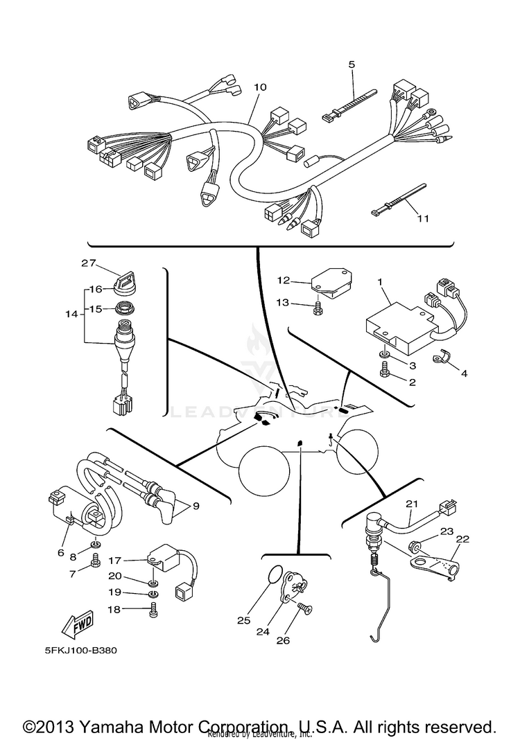 Electrical 1 LIMITED EDITION - YFZ350LER - 2003 Schematic