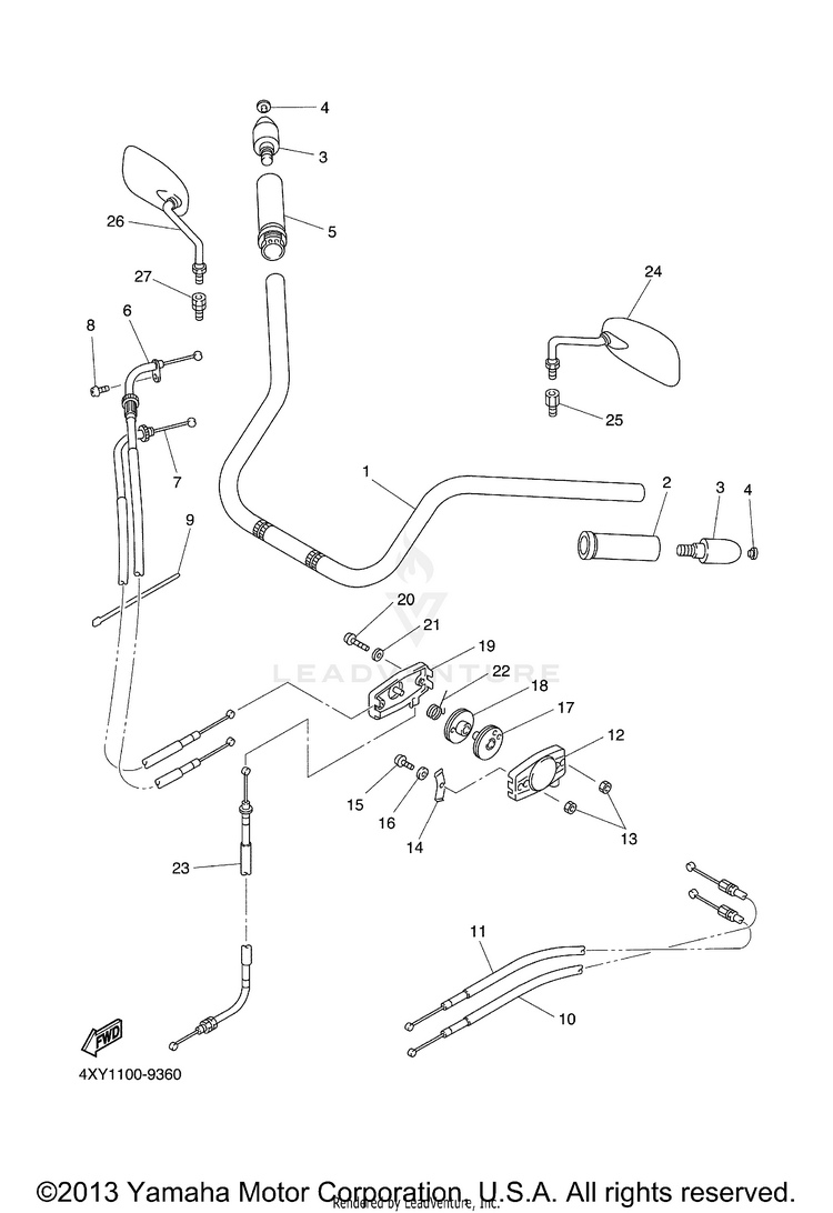 Steering Handle Cable Schematic