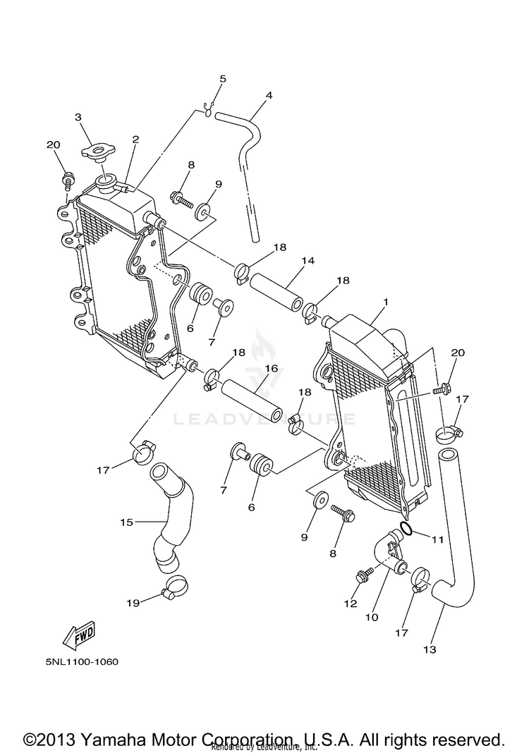 Radiator Hose Schematic