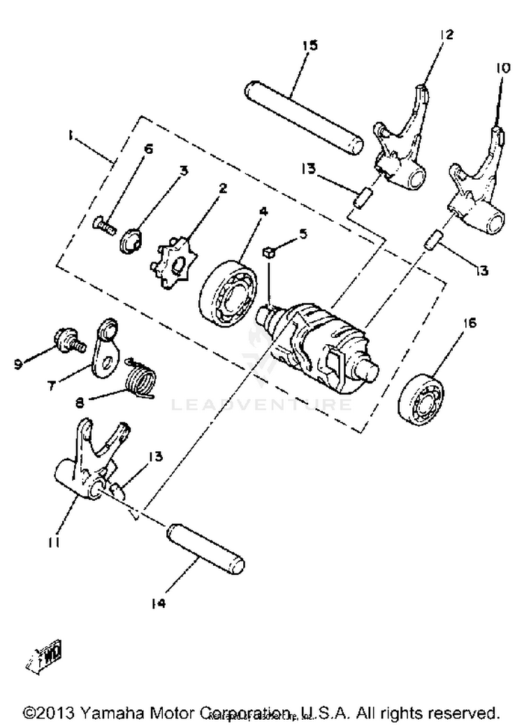 Shift Cam - Fork Schematic