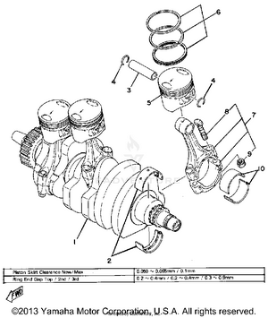 Crankshaft Piston Schematic