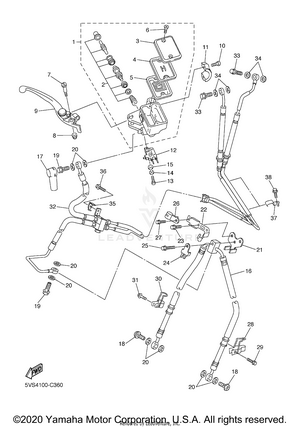 Front Master Cylinder Schematic