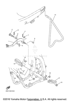 Stand Footrest Schematic