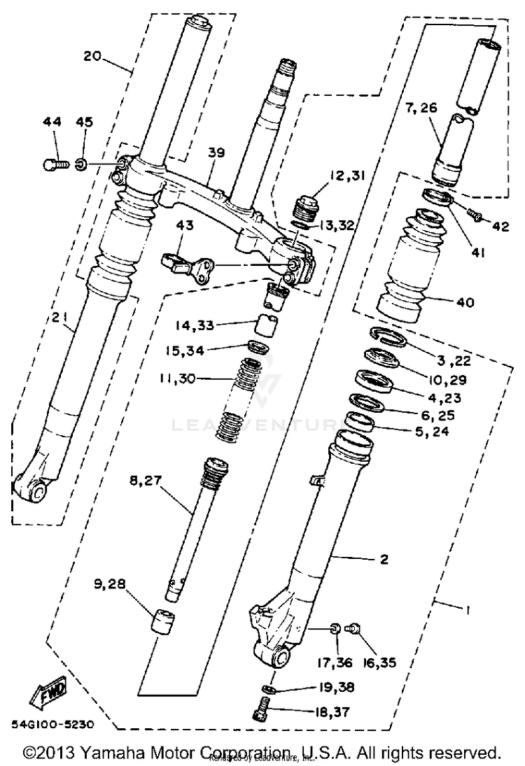 Front Fork Schematic
