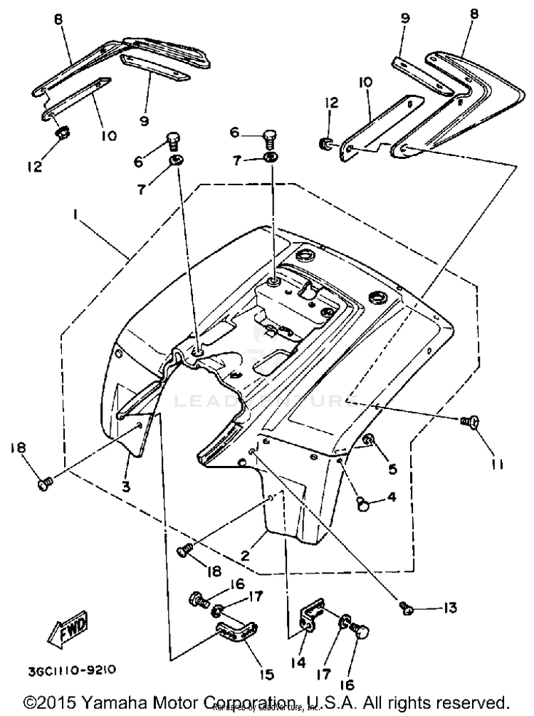 Rear Fender Schematic