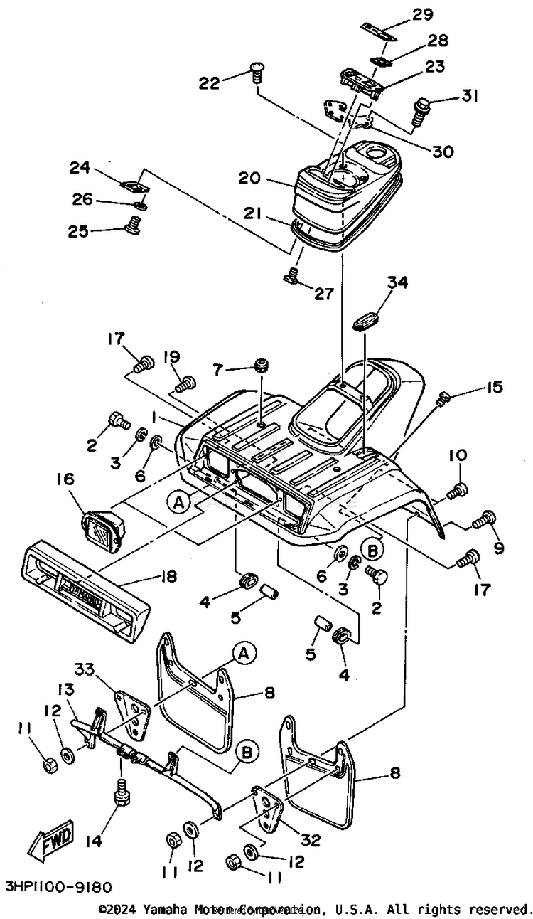 Front Fender Schematic