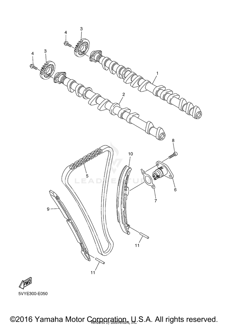 Camshaft Chain Schematic