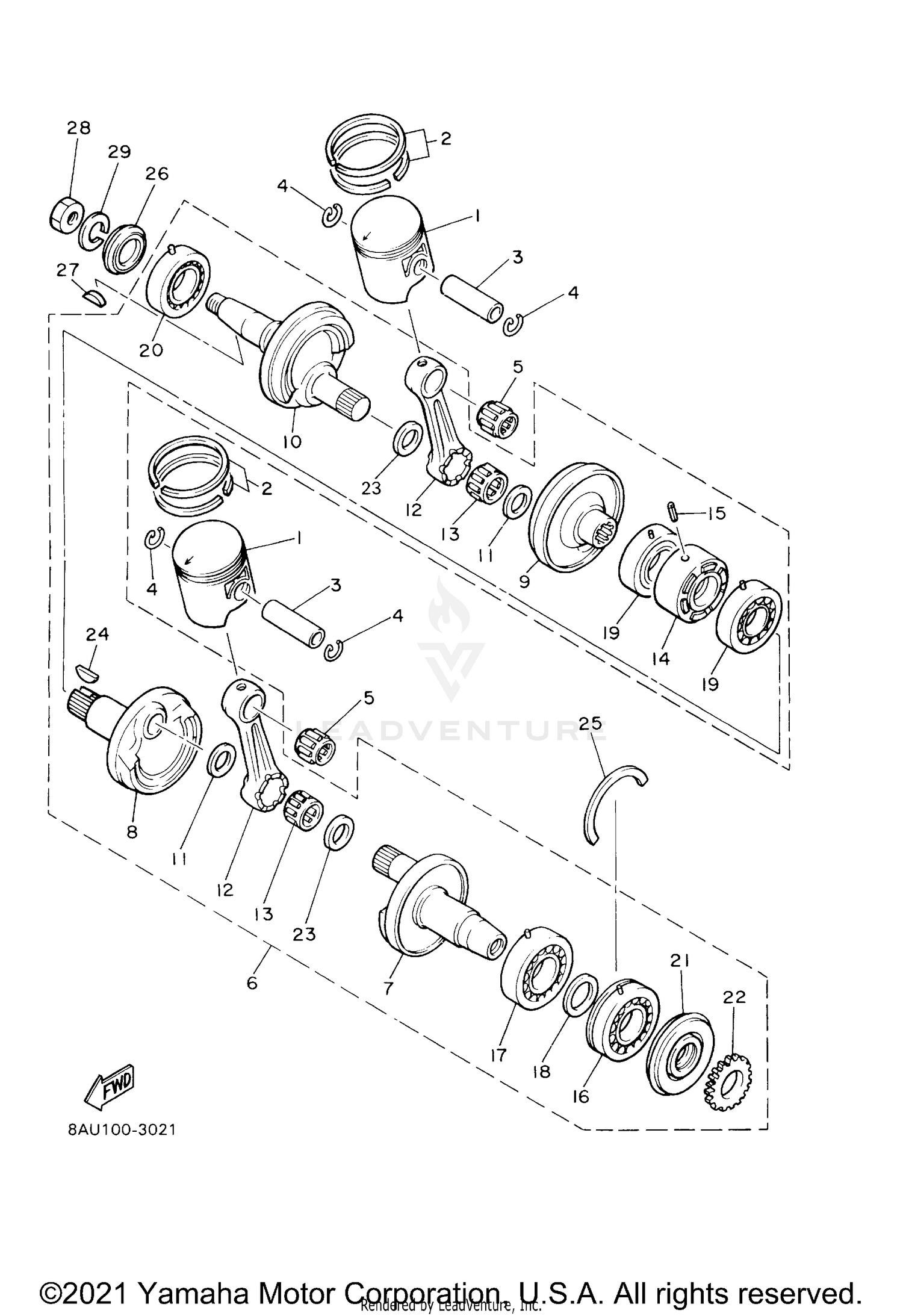 CRANKSHAFT & PISTON