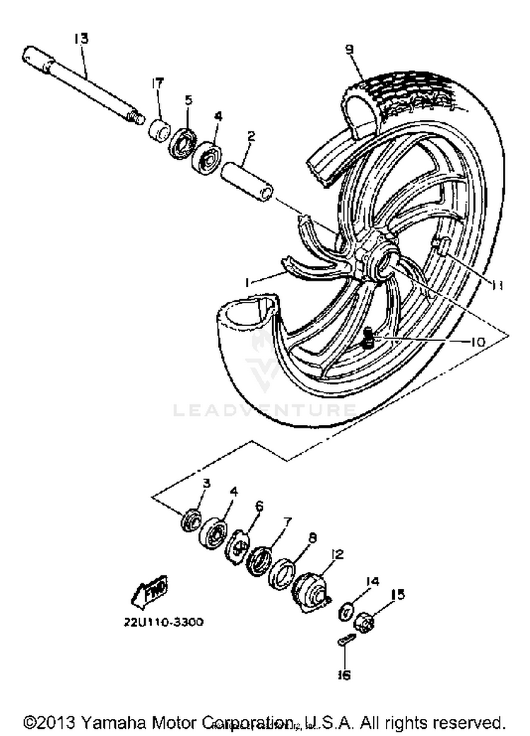 Front Wheel Schematic