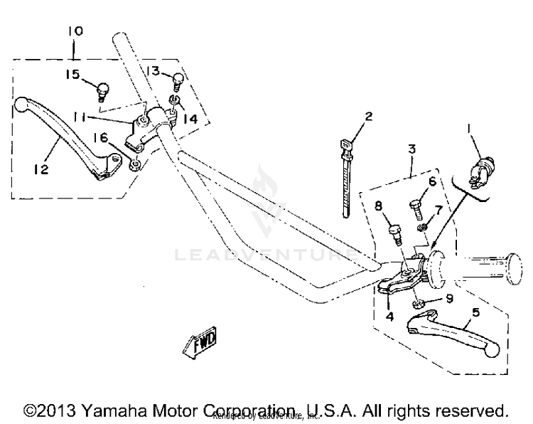 Handle Switch - Lever Schematic