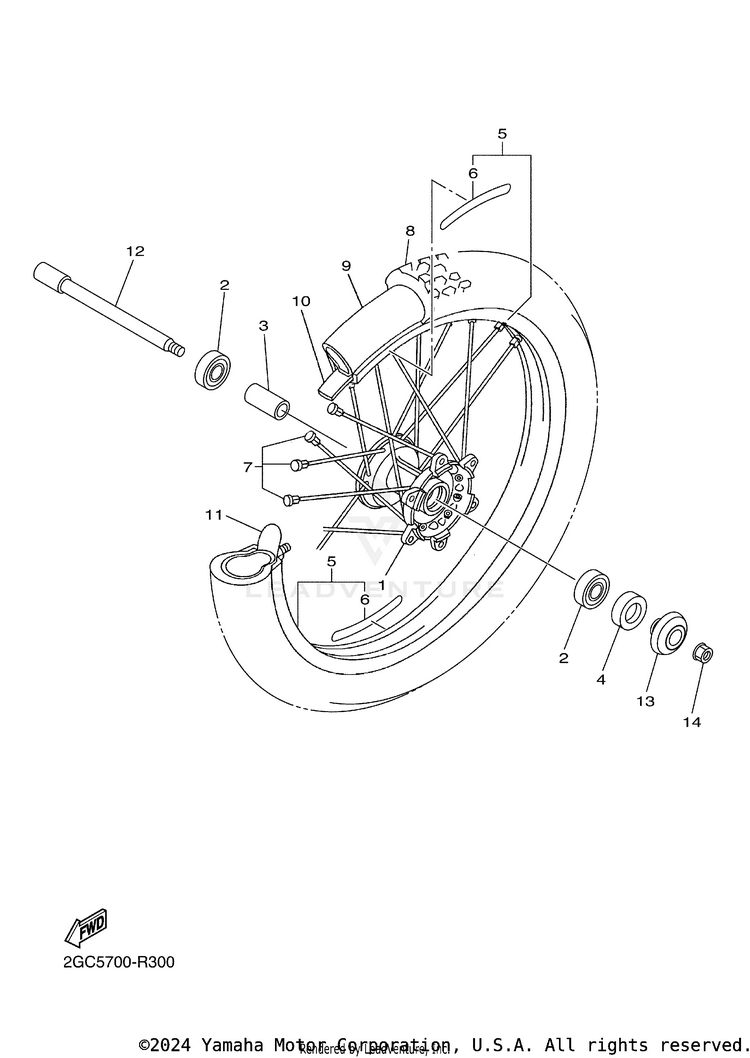 Front Wheel Schematic
