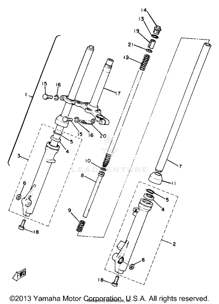Front Fork Schematic