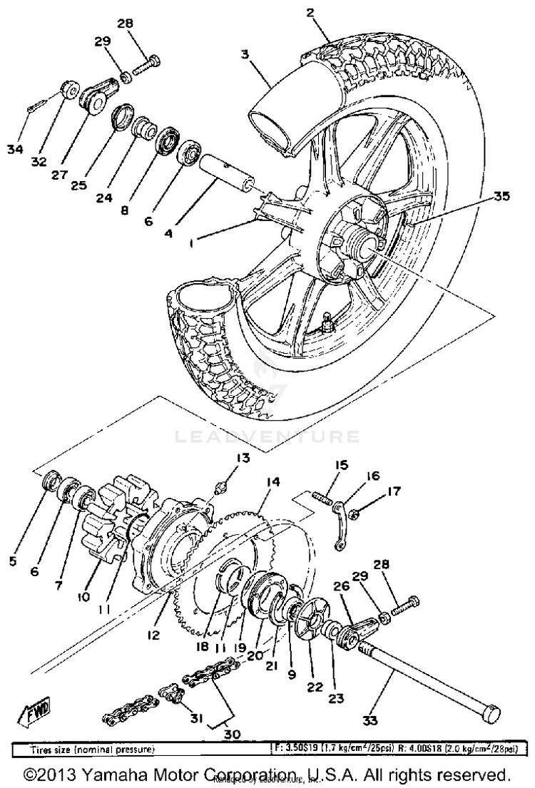 Rear Wheel Schematic