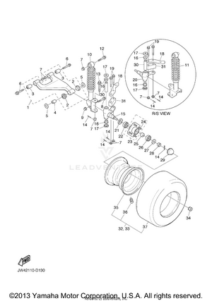 Front Suspension Wheel Schematic