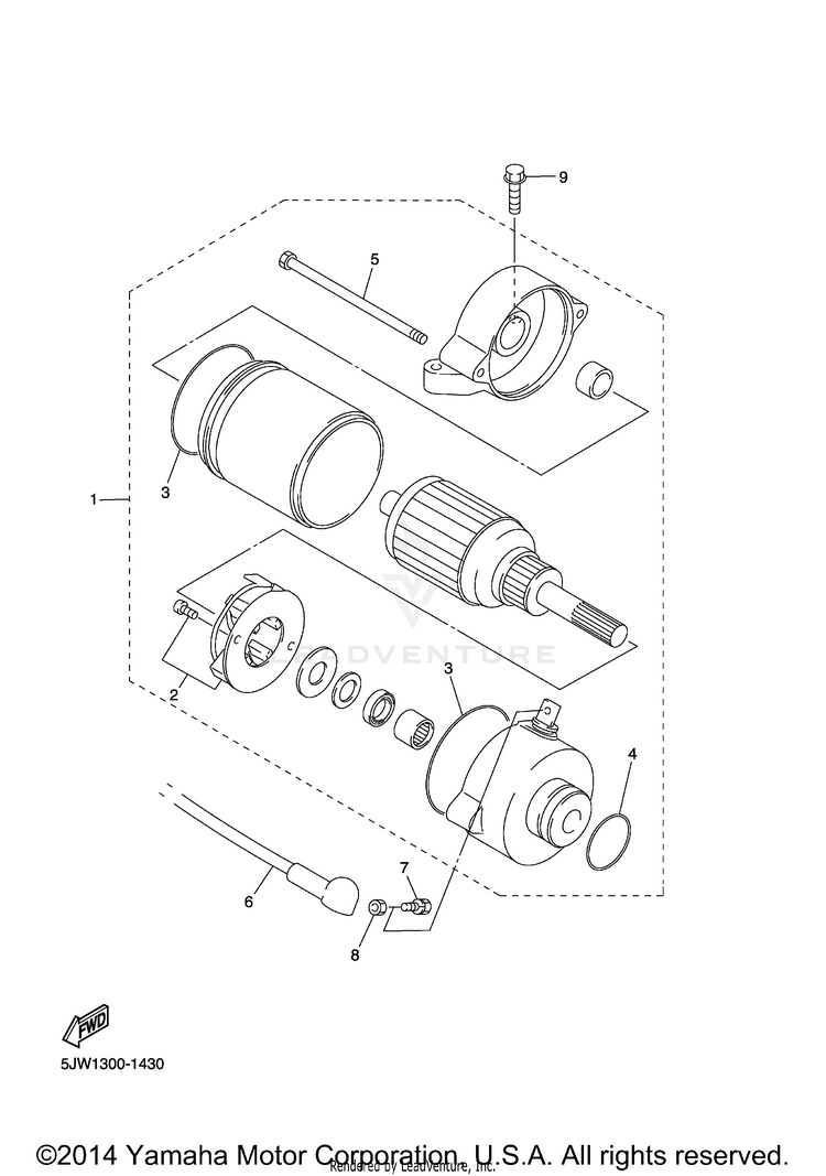 Starting Motor Schematic
