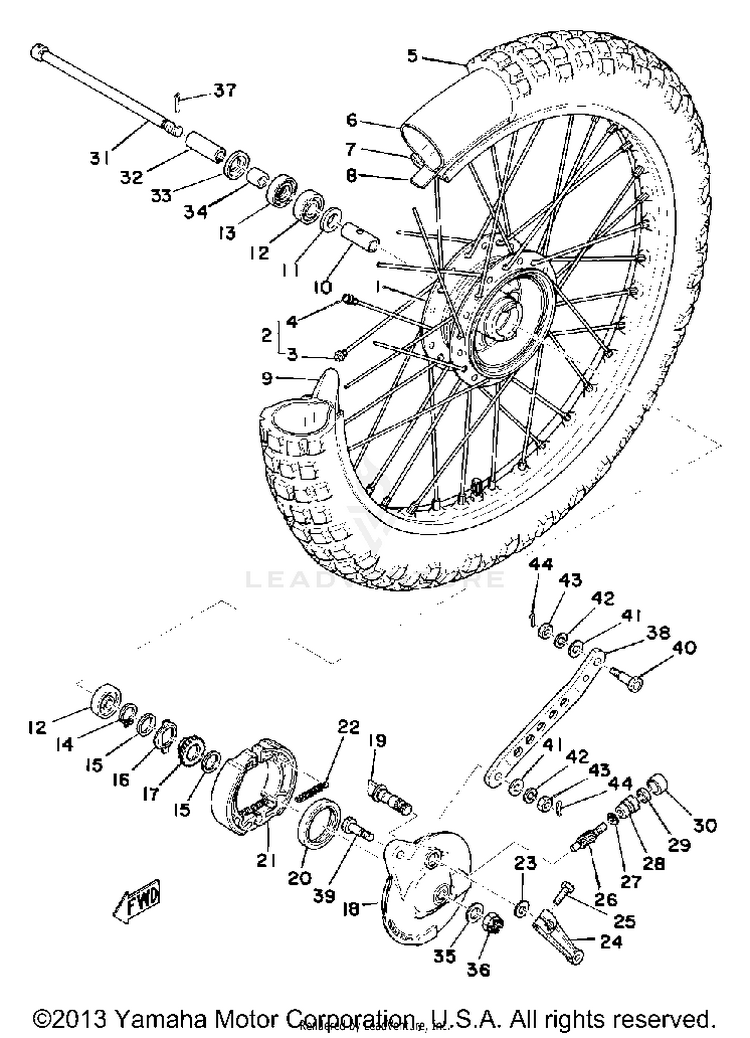 Front Wheel Schematic