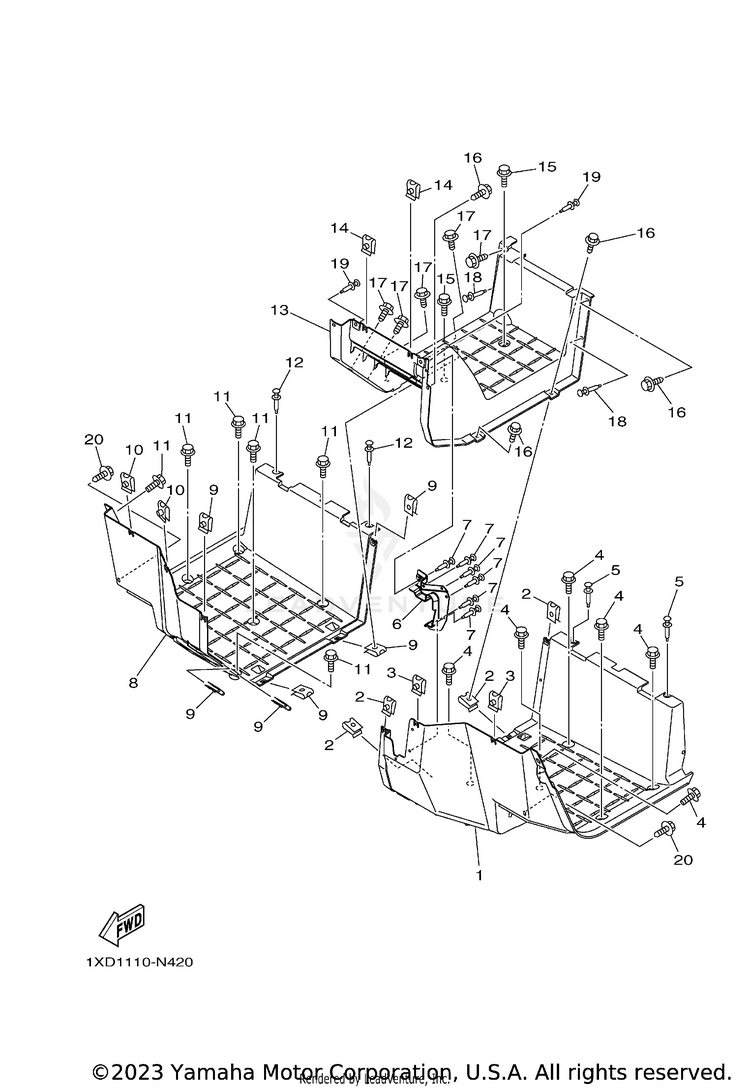 Stand & Footrest Schematic