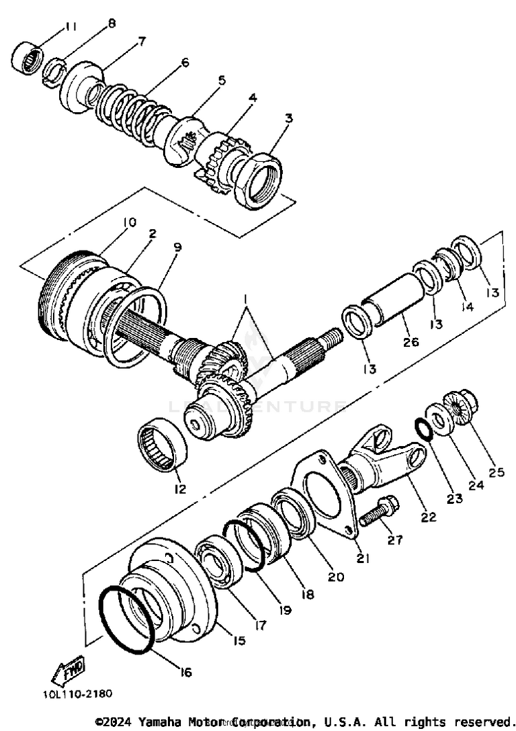 Middle Drive Gear Schematic