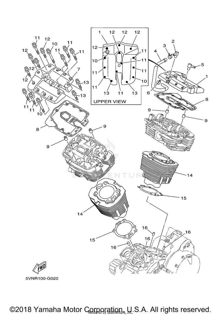 Cylinder ROAD STAR - XV17AWXCL - 2008 Schematic