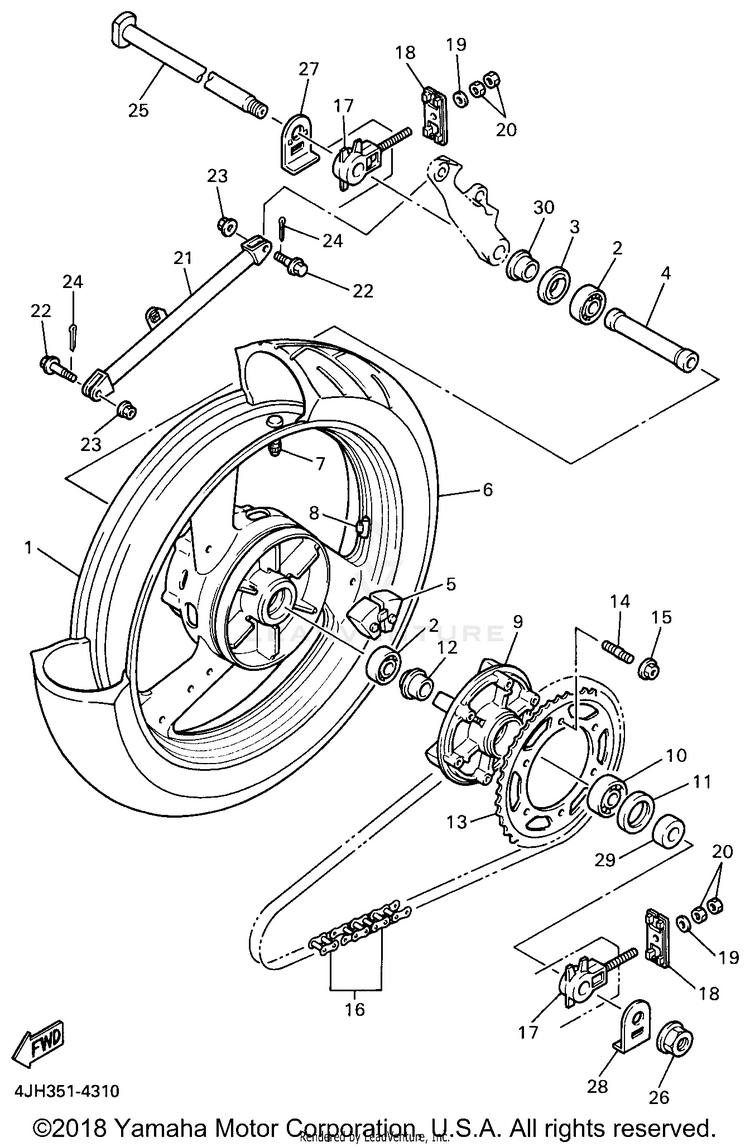 Rear Wheel Schematic