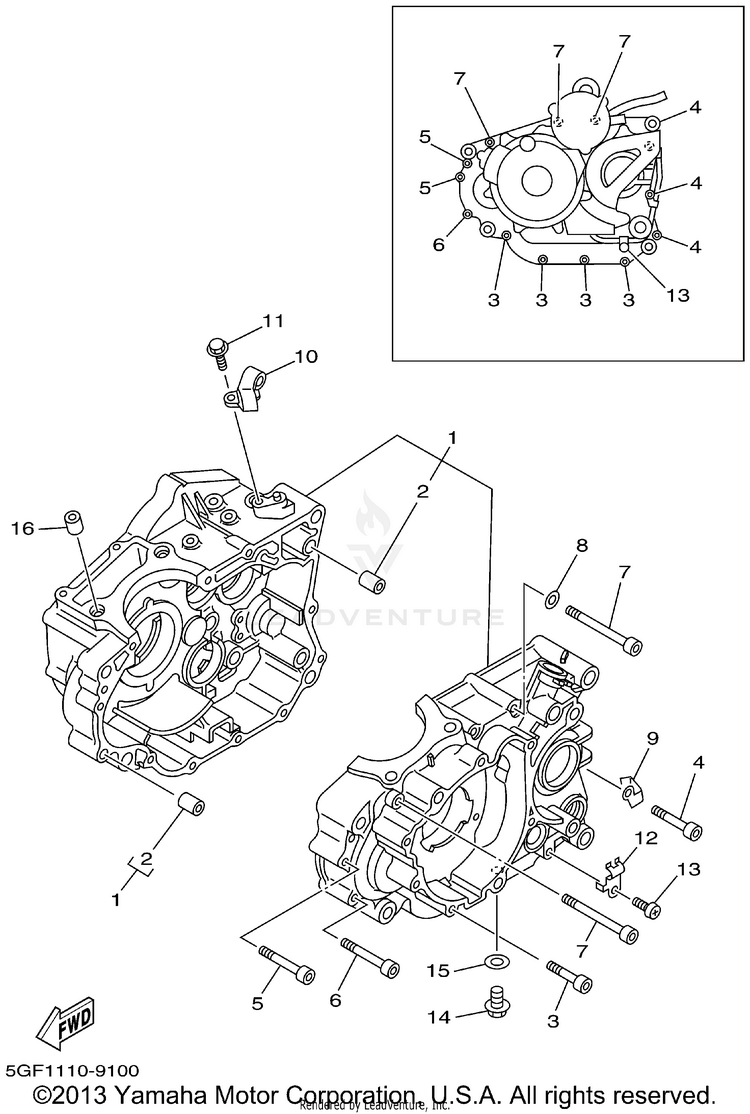 Crankcase Schematic